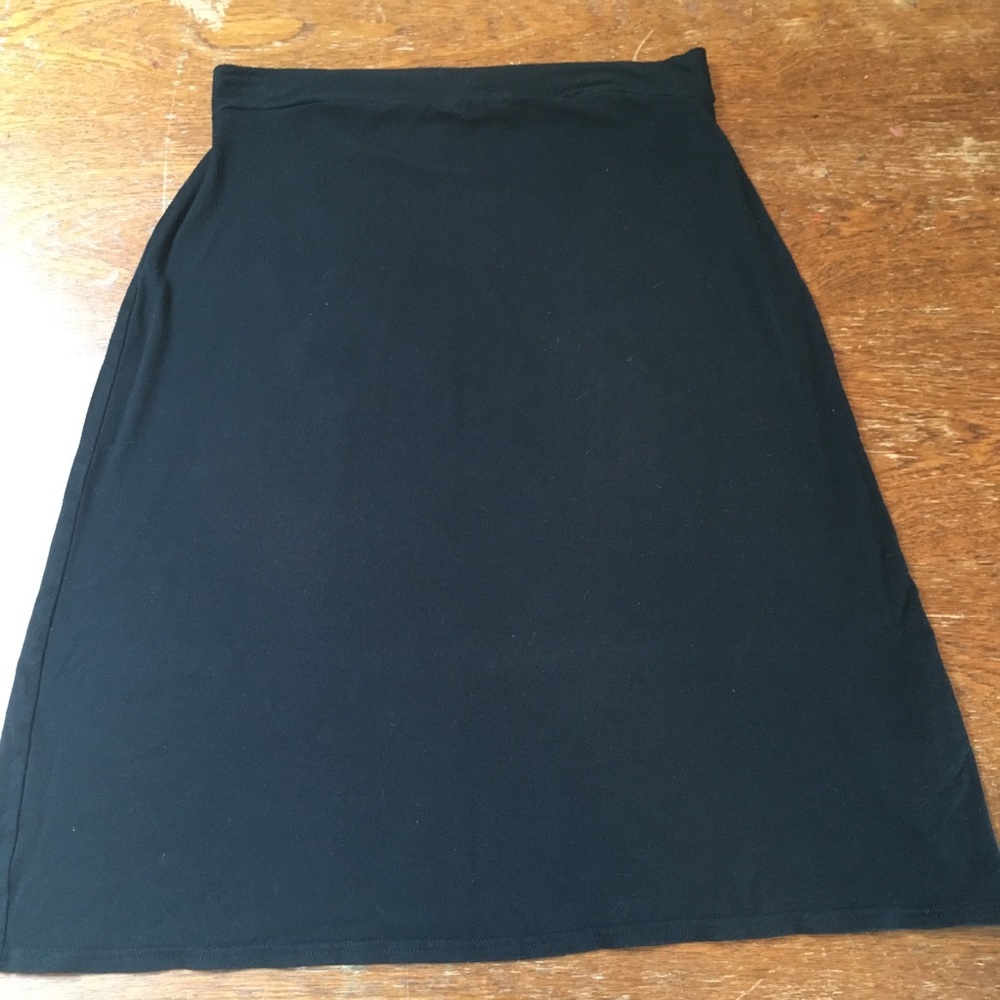 Bump maternity black stretch pencil skirt